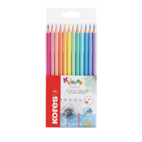 Kores Colores Triangular Pastel X 12 Unidades.