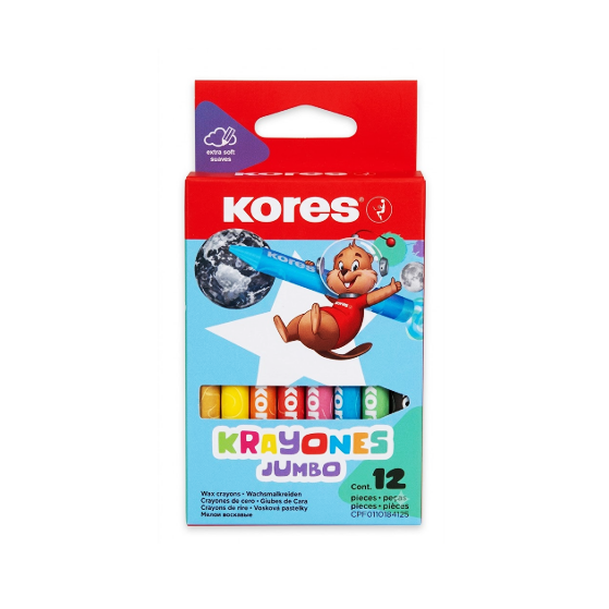 Kores Krayones Jumbo Triangular X 12 Unidades. 33141