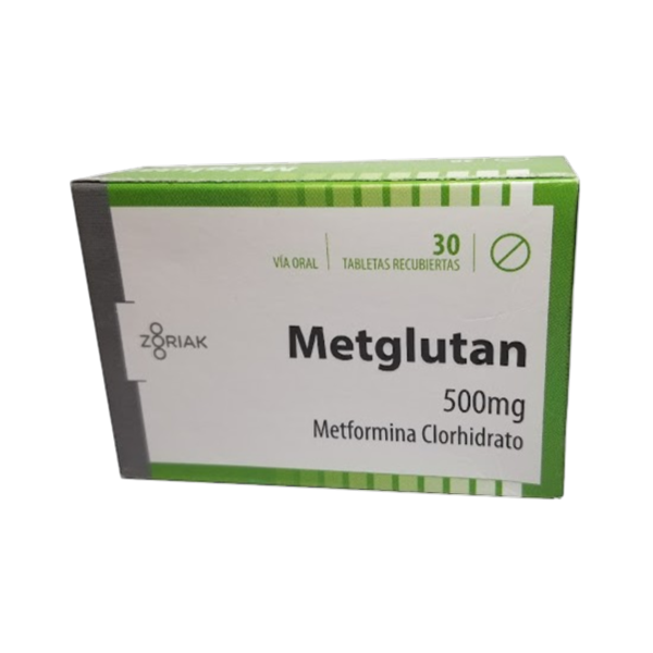 Metglutan Metformina 500Mg X 30 Tabletas Zoriak