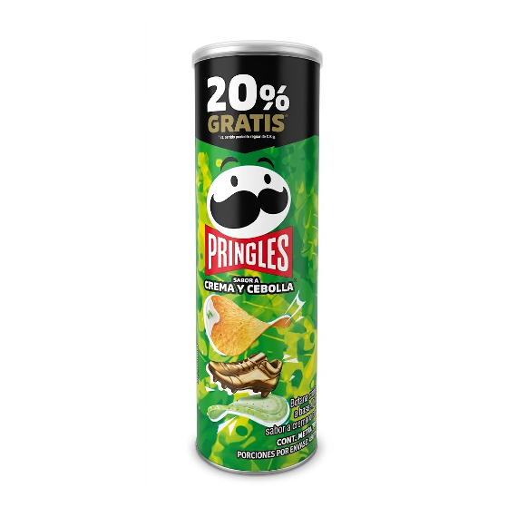 Pringles Papas Sabor Crema Y Cebolla 149Gr.