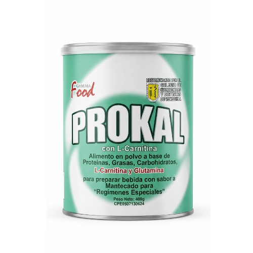 Prokal Con L-Carnitina Y Glutamina Alimento Polvo 400Gr Gamma Food