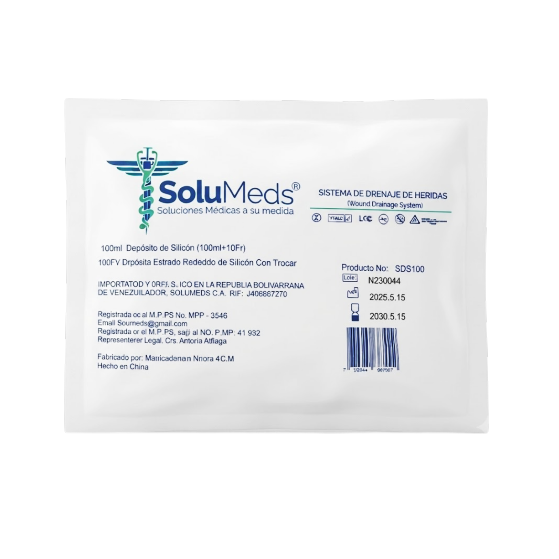 Sistema De Drenaje De Heridas 100Ml+19Fr Solumeds