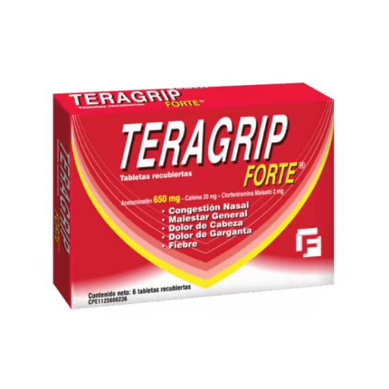 Teragrip Forte Dia X 6 Tabletas Farma