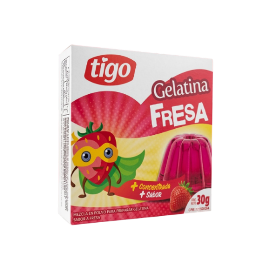 Tigo Gelatina Fresa 30Gr.