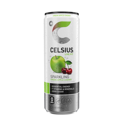 Celsius Bebida Energetica Green Apple Cherry 355Ml