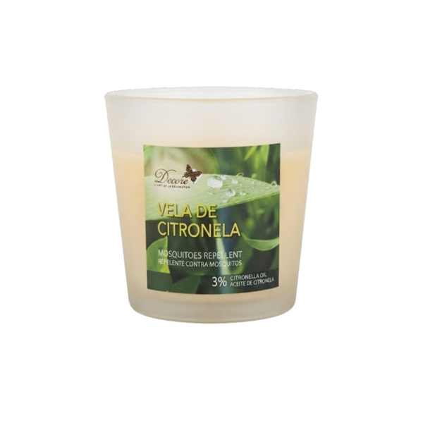 Decore Vela De Citronela 3% 7.5X7.5Cm