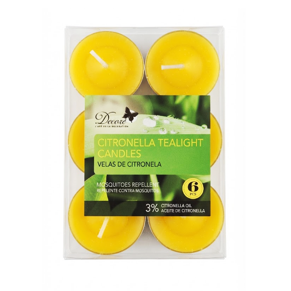 Decore Vela De Citronela 3% 12X6Cm