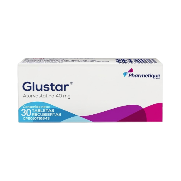 Glustar Atorvastatina 40Mg X 30 Tabletas Pharmetique