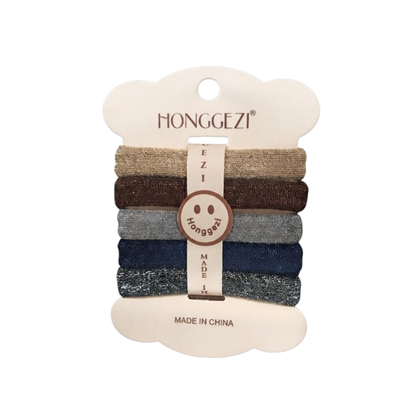Honggezi Set 5Piezas Colas Para Cabello/Elasticas 40680