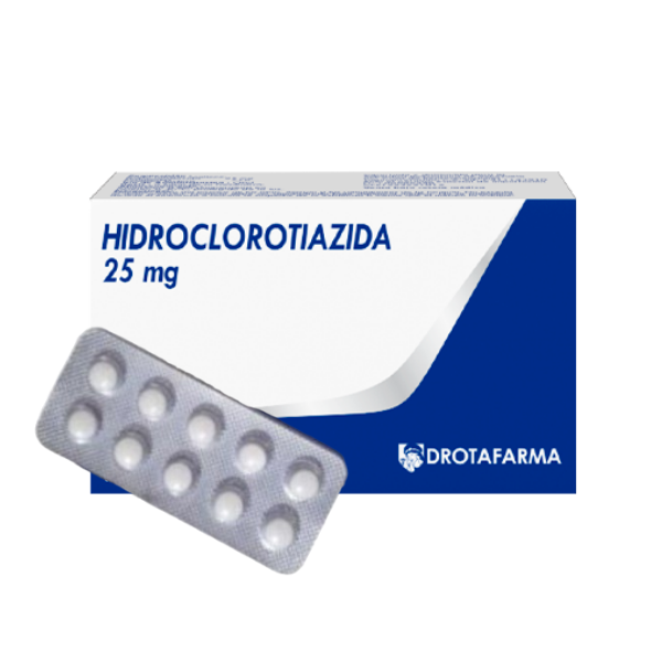 Hidroclorotiazida 25Mg X 10 Tabletas Drotafarma