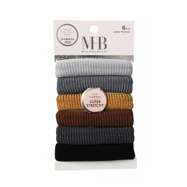 Mhb Set 6 Piezas Colas Para Cabello/ Elasticas Surtidas Tse1514