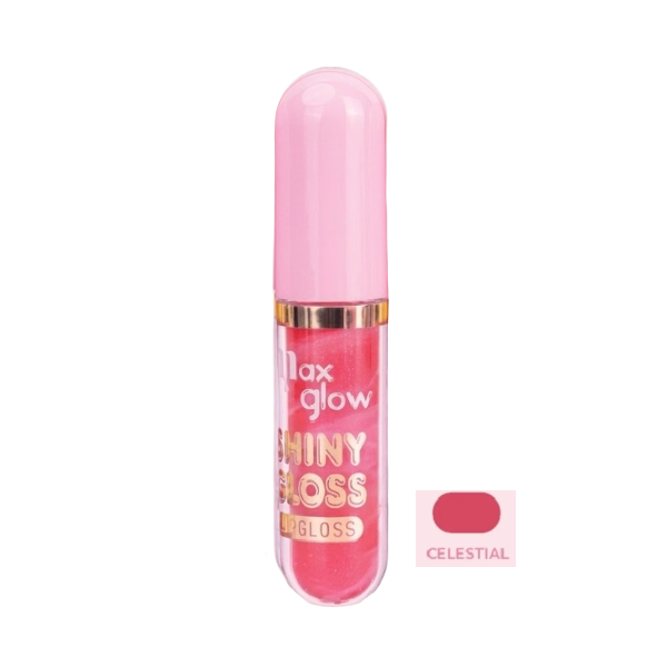 Max Glow Lip Gloss Shiny Gloss Tono Celestial 3.6Gr