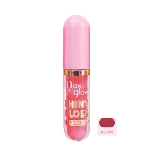 Max Glow Lip Gloss Shiny Gloss Tono Peony 3.6Gr