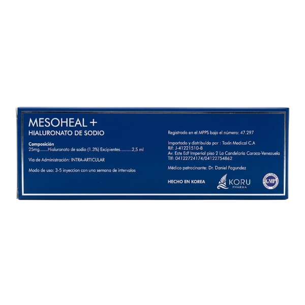 Mesoheal Solución Inyectable 25Mg/2.5Ml (Prellenada)