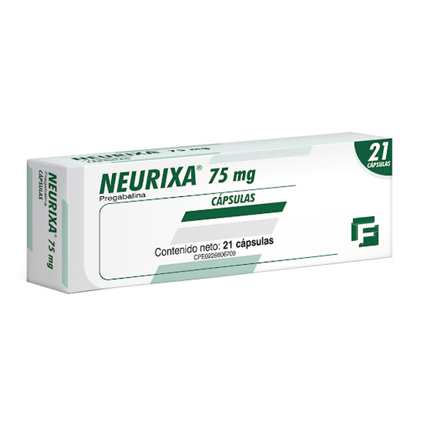 Neurixa Pregabalina 75Mg X 21 Cápsulas Farma