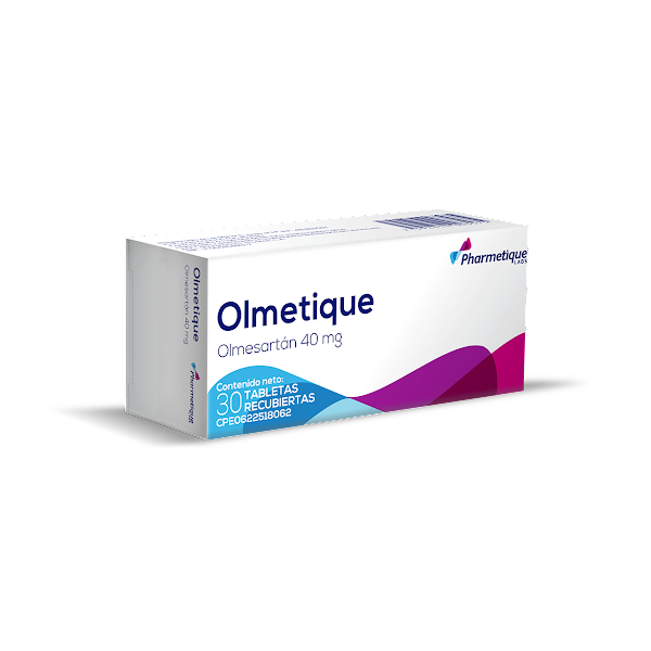 Olmetique Olmesartán 40Mg X 30 Tabletas Pharmetique