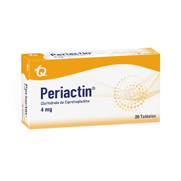 Periactin (Cyprodin) 4Mg X 20 Comprimidos Tecnoquimica