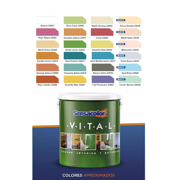 Sensacolor Pintura Vital Caucho T.B Melocoton Galon - Imagen 2