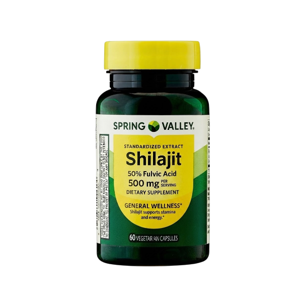 Shilajit 500 Mg X 60 Cápsulas Spring Valley