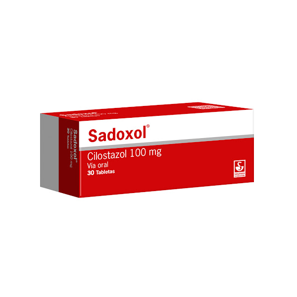 Sadoxol Cilostazol 100Mg X 30 Tabletas Siegfried