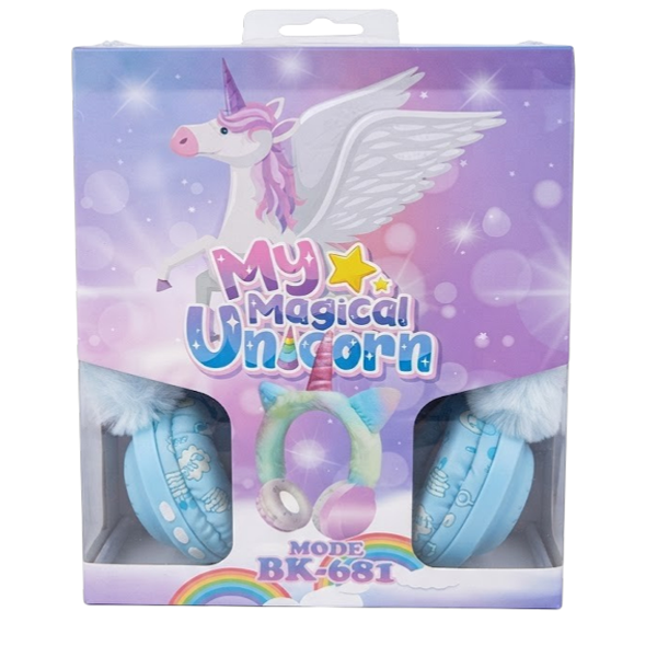 Wireless Audifonos Unicornio Colores Bk-681