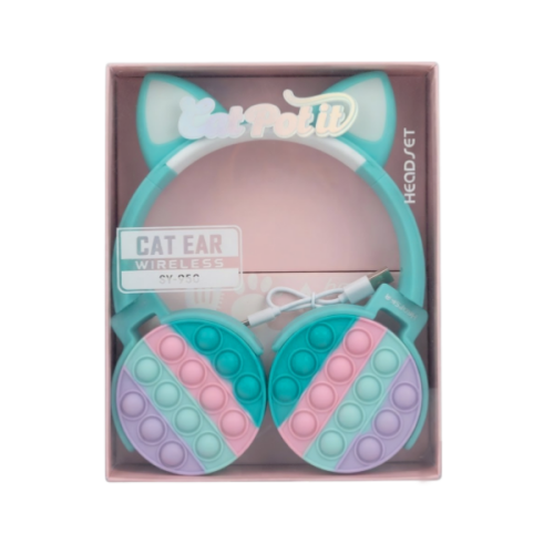 Wireless Audifonos Orejas De Gato Colores Sy-950