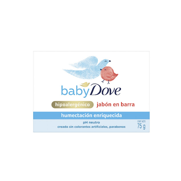 Babydove Jabon Barra Hipoalergenico Humectación Enriquesida 75Gr