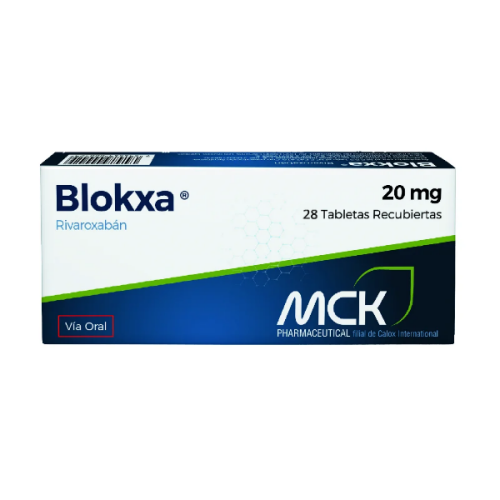 Blokxa Rivaroxaban 20Mg X 28 Tabletas Mck