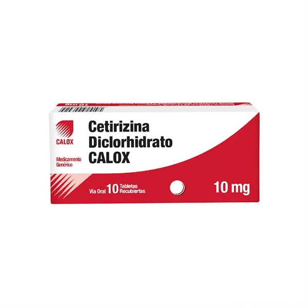 Cetirizina 10Mg X 10 Comprimidos Calox