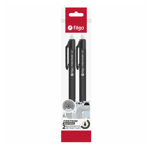 Filgo Boligrafos Retractiles Fastrak X 2 Unidades Ft10-F2-001Neu