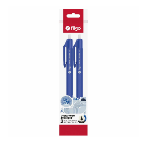 Filgo Boligrafos Retractiles Fastrak X 2 Unidades Ft10-F2-003Neu