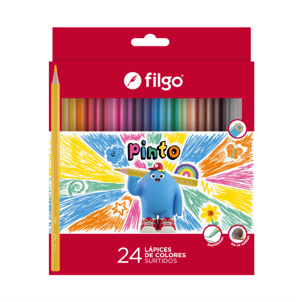 Filgo Lapices De Colores X 24 Unidades Pn201-E24-Sur