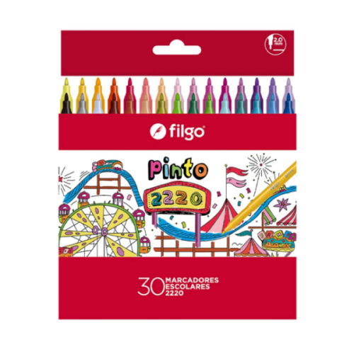 Filgo Marcadores Escolares 2220 X 30 Unidades Cm220-E30-Sur