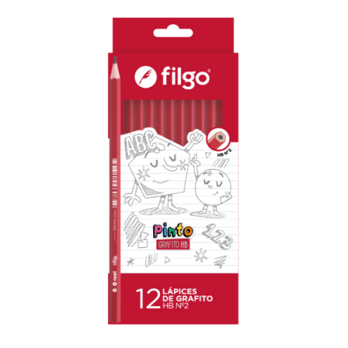 Filgo Pinto Lapices De Grafito X 12 Unidades Pn101-C12-Hb