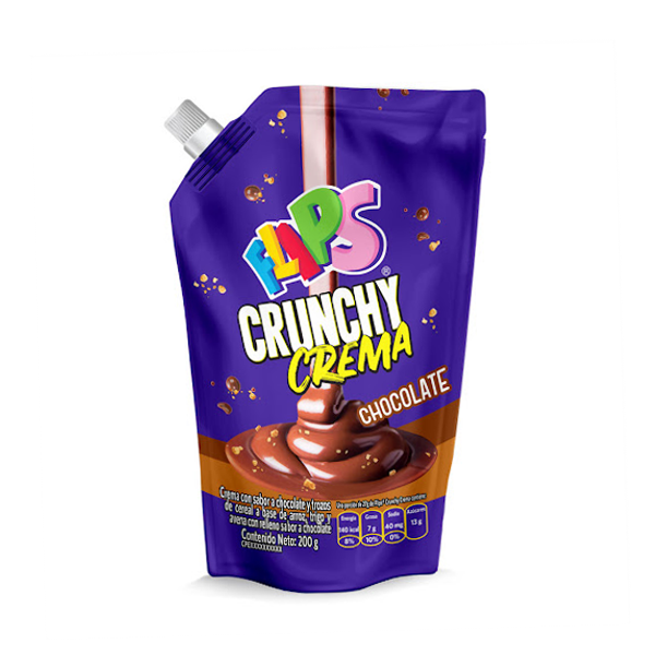 Flips Crunchy Crema Chocol 200Gr
