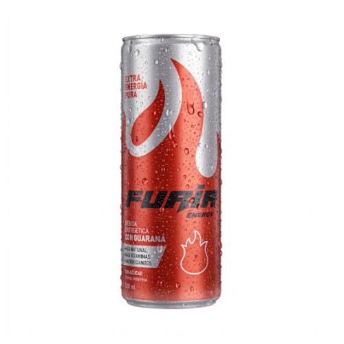 Furia Bebida Energetica Guarana Sin Azucar 330Ml.
