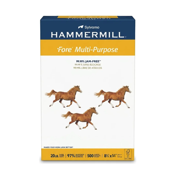 Hammermill Resma De Papel Tamaño Oficio 216Mm/356Mm X 500 Hojas