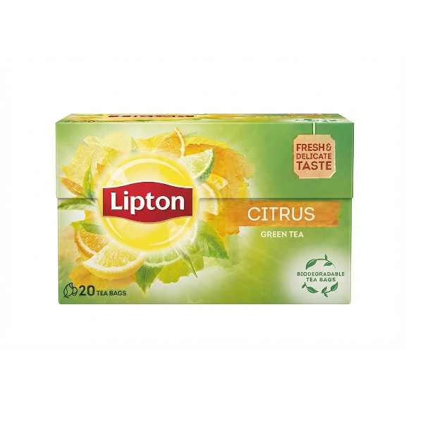 Lipton Te Infusion Citrus Green Tea 20 Sobres