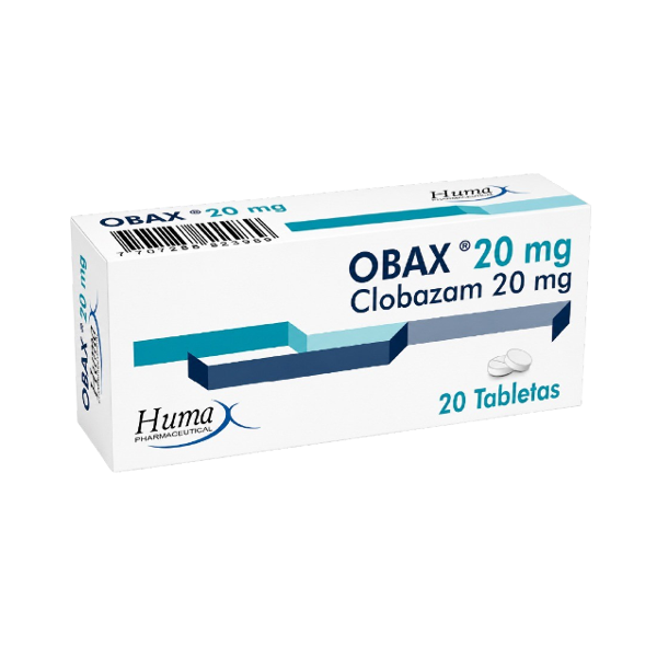Obax Clobazam 20Mg X 20 Tabletas Humax