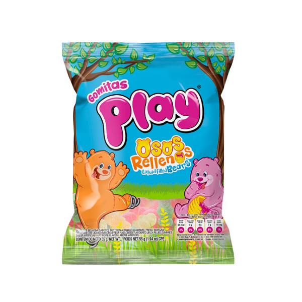 Play Gomitas Osos Rellenos 55GR.