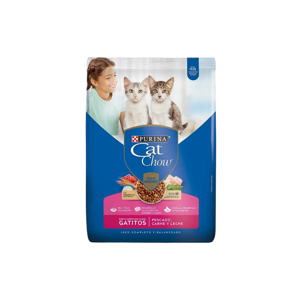 Purina Cat Chow Gatito/ Pescado/Carne/Leche 500Gr