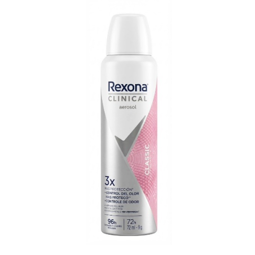 Rexona Desodorante Aerosol Clinical 3X Classic 150Ml