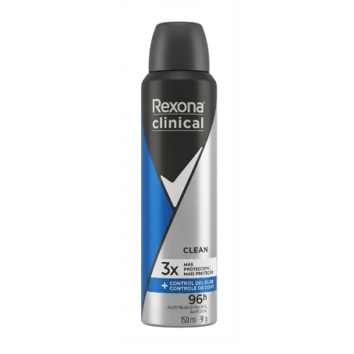 Rexona Desodorante Aerosol Clinical 3X Clean 150Ml