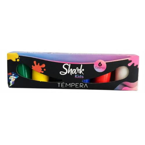 Shark Kids Tempera X 6 Unidades Sk-Temp