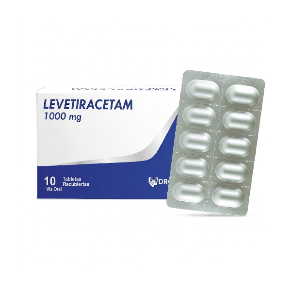Levetiracetam 1000Mg X 10 Comprimidos Drotafarma - Imagen 2