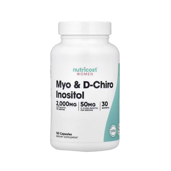 Myo-Inositol + D-Chiro Inositol 2000Mg/50Mg X 120 Capsulas Nutricost