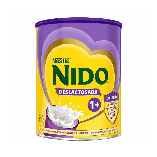 Nido Crecimiento Deslactosada +1 Año 800Gr