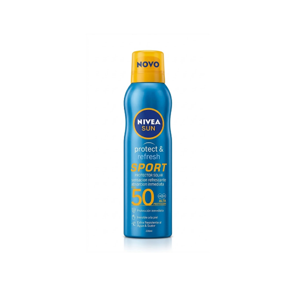 Nivea Sun Protector Solar Spray Protec Refresh Sport 50Fps 200Ml